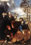 DOSSI, Dosso Sts John and Bartholomew with Donors ds Norge oil painting reproduction